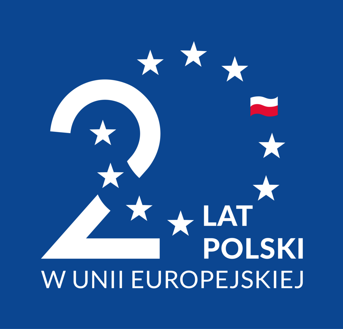 Logo akcji - 20 lat w UE
