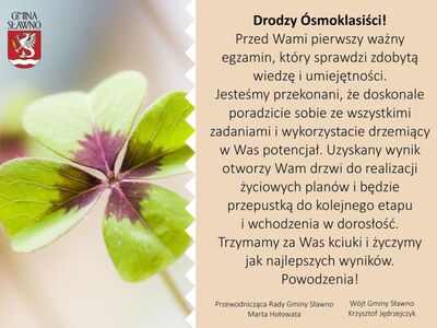 Życzenia dla 8-klasistów