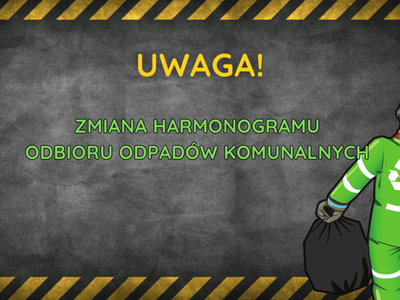 W miesiącu sierpniu zmianie ulegnie harmonogram odbioru odpadów...