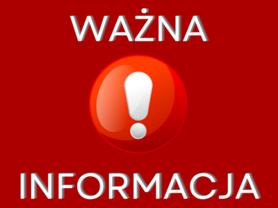 Ważna innformacja