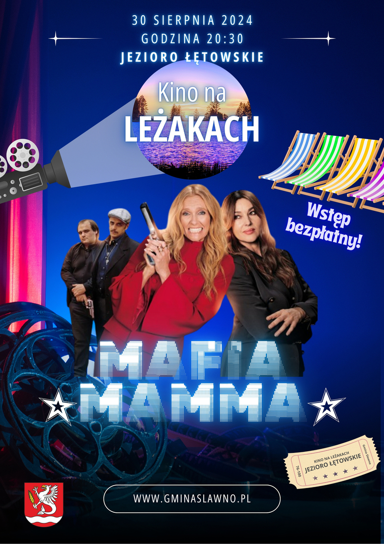 Kino na Leżakach nad jeziorem Łętowskim