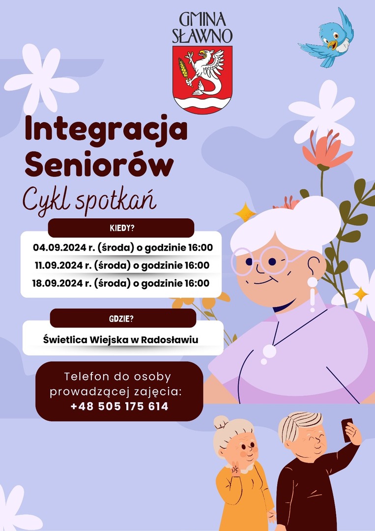plakat o spotkaniach