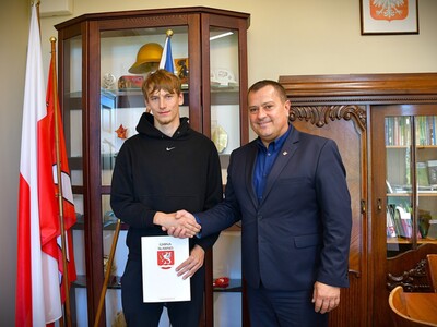 Młody lekkoatleta ze Sławska, otrzymał stypendium sportowe