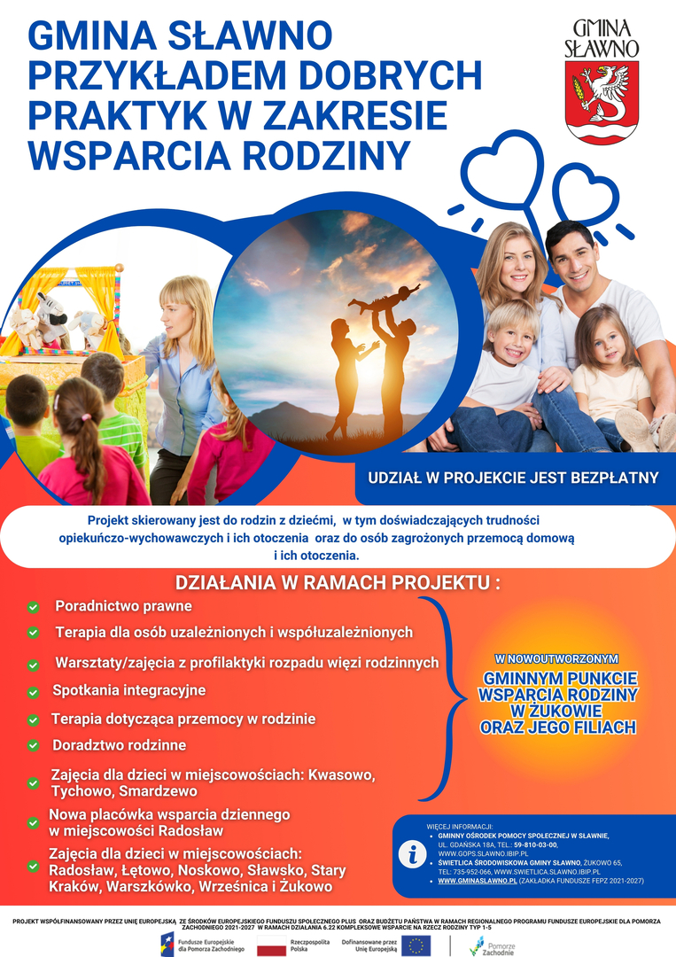Gmina Sławno przykładem dobrych praktyk w zakresie wsparcia rodziny