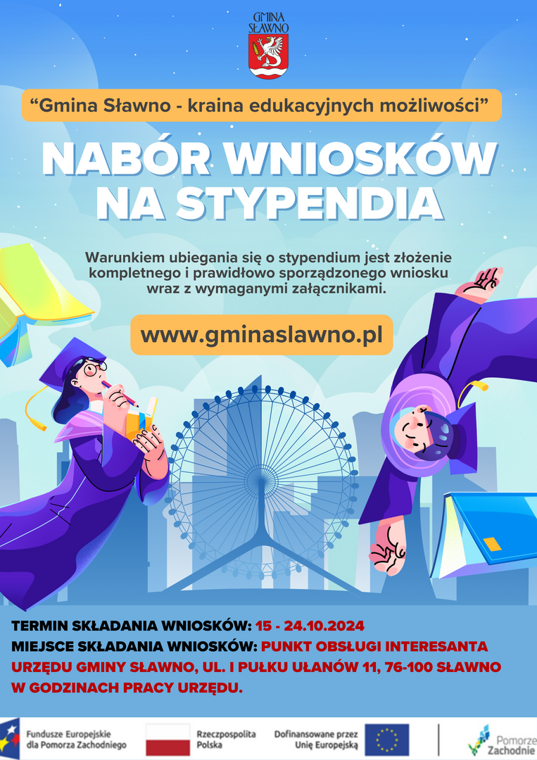 plakat o stypendiach