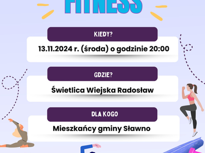 Cykl zajęć fitness w Świetlicy Wiejskiej w Radosławiu!