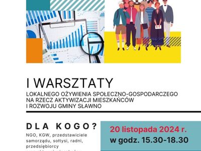 Warsztaty lokalnego ożywienia społeczno-gospodarczego w Gminie Sławno