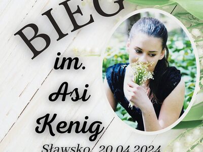 Bieg im. Asi Kenig - plakat