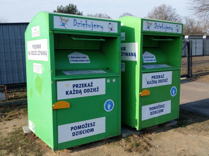pojemniki na odzież