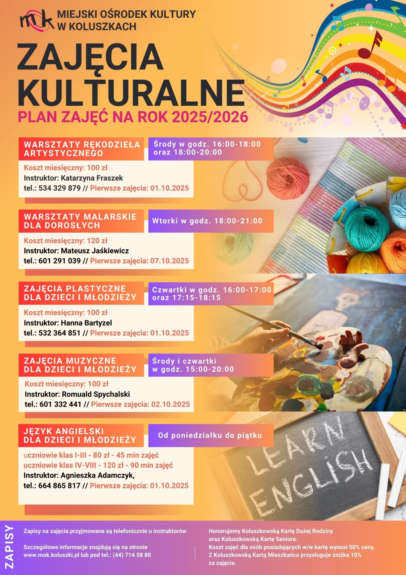 plakat MOK zajęcia 