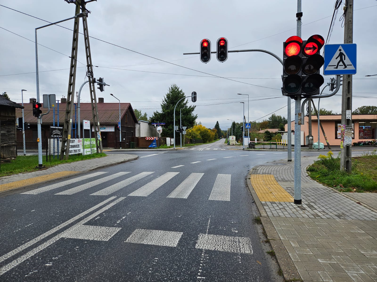 W Gałkówku uruchomiono sygnalizację świetlną 