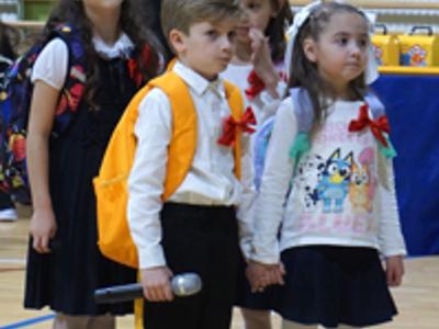 Ślubowanie pierwszaków w Długiem 