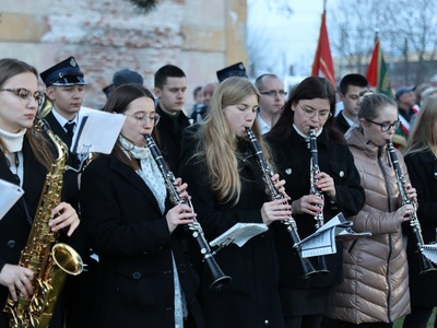 Orkiestra OSP podczas obchodów
