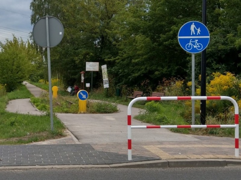 widok ścieżki rowerowej