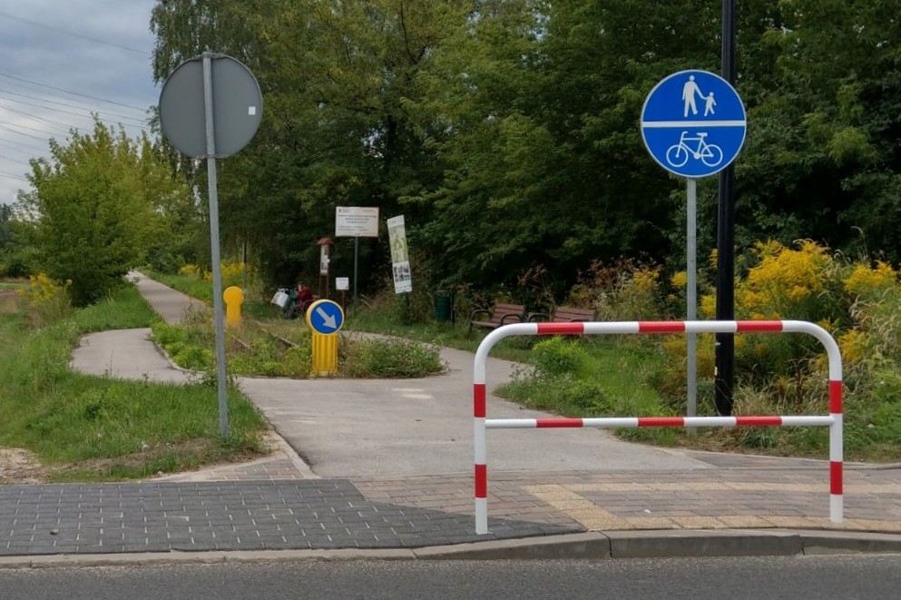 widok ścieżki rowerowej