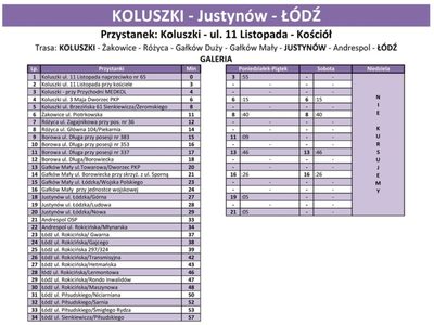Rozkład jazdy
