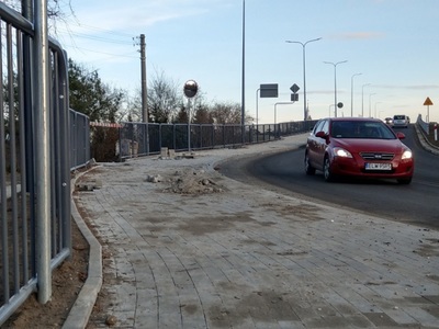 Widok wiaduktu w  Koluszkach