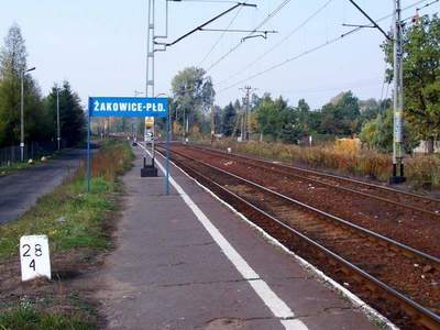 stacja kolejowa w Żakowicach