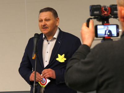 Burmistrz Koluszek podczas Konferencji - wystąpienie
