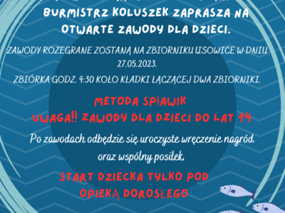 plakat zawody wędkarskie
