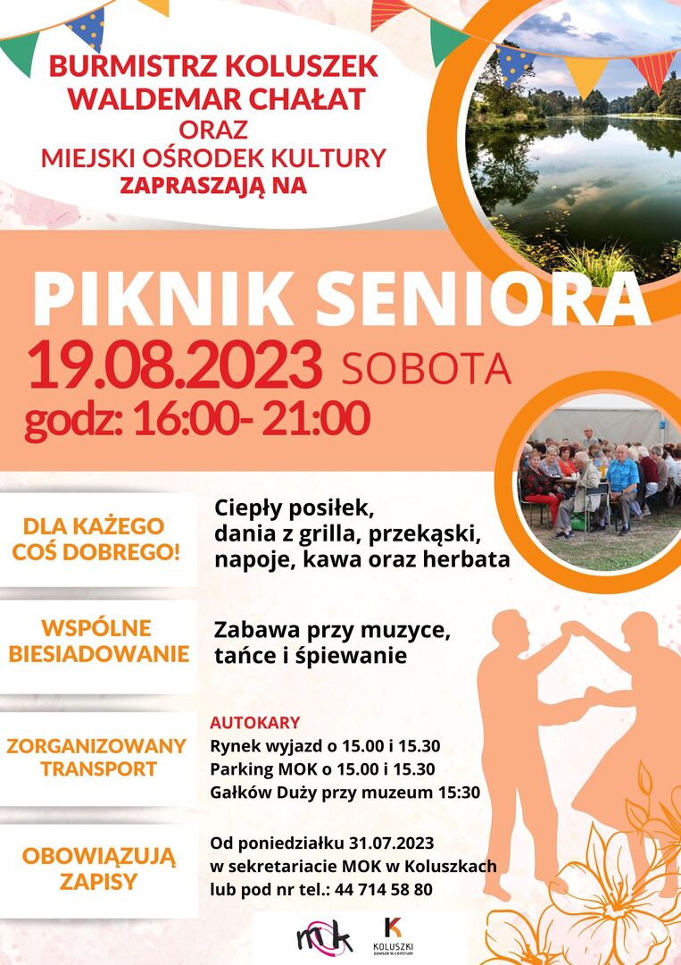 plakat piknik seniora