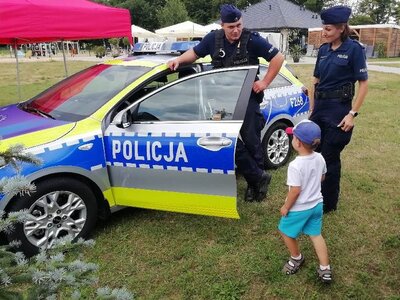 policja w Lisowicach podczas pokazów