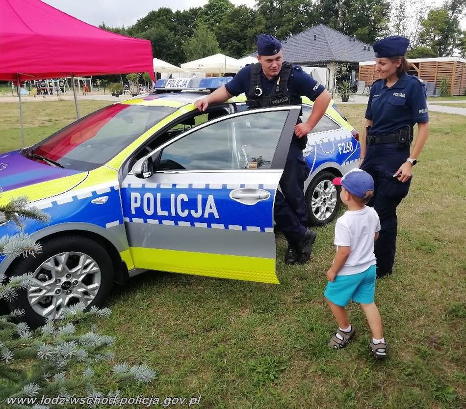 policja w Lisowicach podczas pokazów