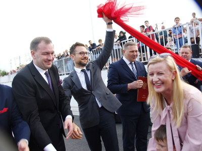 otwarcie tunelu w Gałkowie Dużym