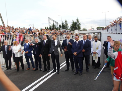 otwarcie tunelu w Gałkowie Dużym