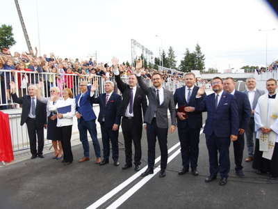 otwarcie tunelu w Gałkowie Dużym