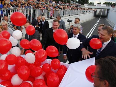 otwarcie tunelu w Gałkowie Dużym