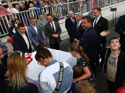 otwarcie tunelu w Gałkowie Dużym
