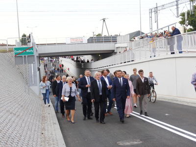 otwarcie tunelu w Gałkowie Dużym