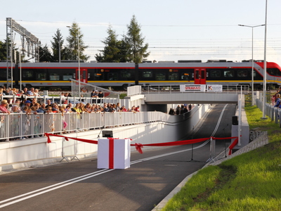otwarcie tunelu w Gałkowie Dużym