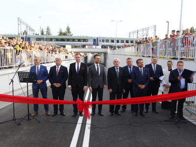 otwarcie tunelu w Gałkowie Dużym