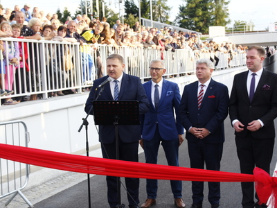 otwarcie tunelu w Gałkowie Dużym