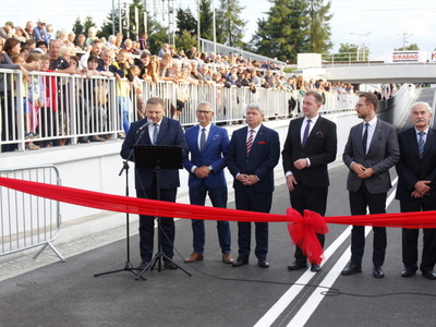 otwarcie tunelu w Gałkowie Dużym