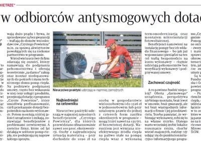 artykuł odnośnie oszustw