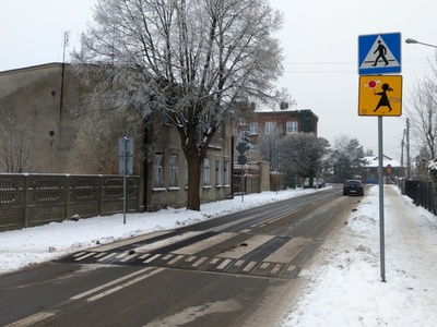 widok przejścia dla pieszych