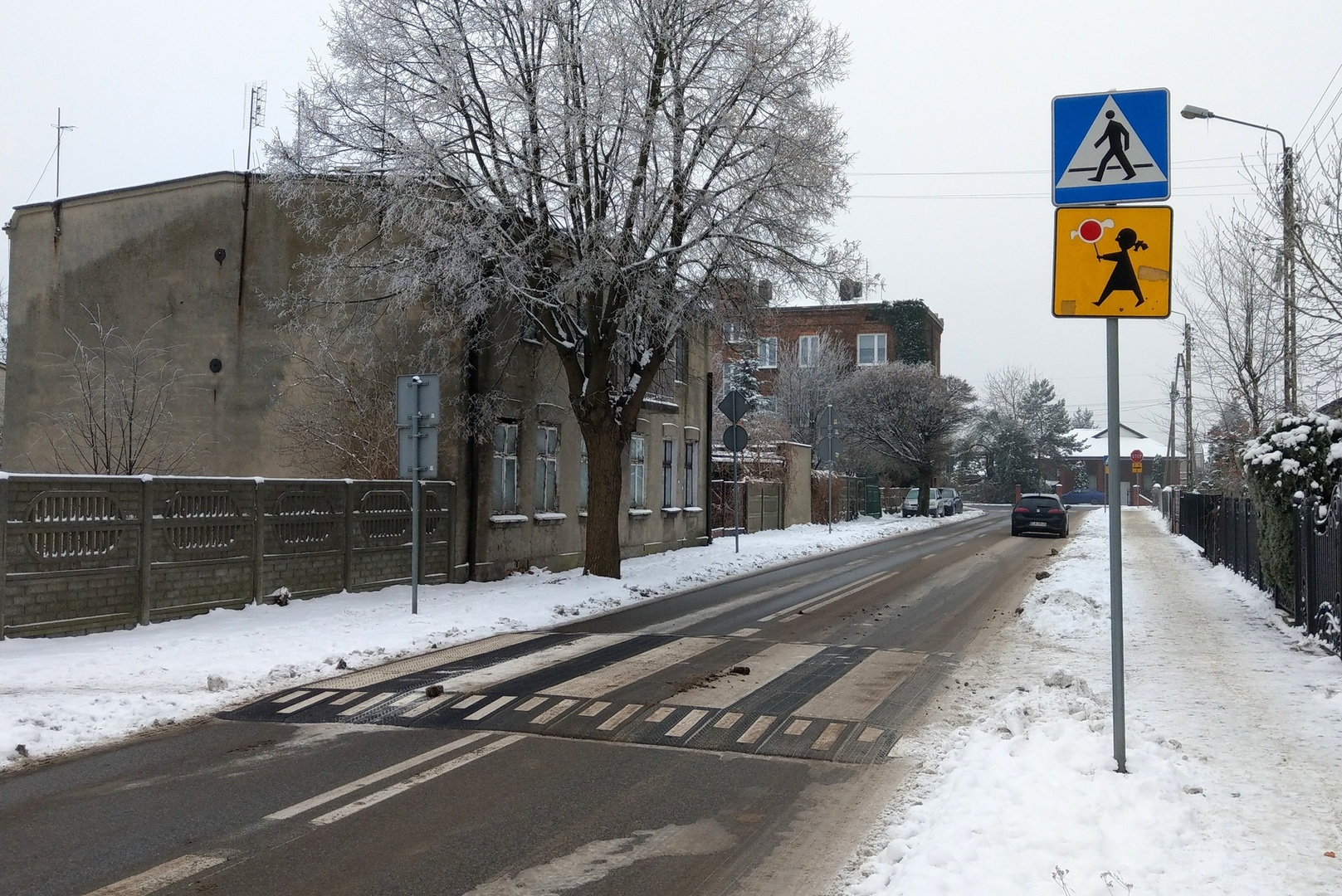 widok przejścia dla pieszych