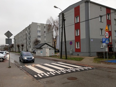 widok przejścia dla pieszych