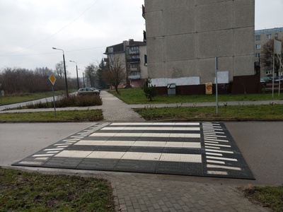 widok przejścia dla pieszych
