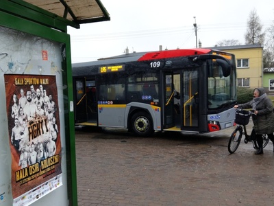 widok przystanku PKS
