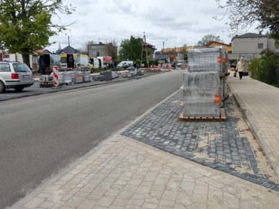 przebudowa ulic wokół rynku w Koluszkach