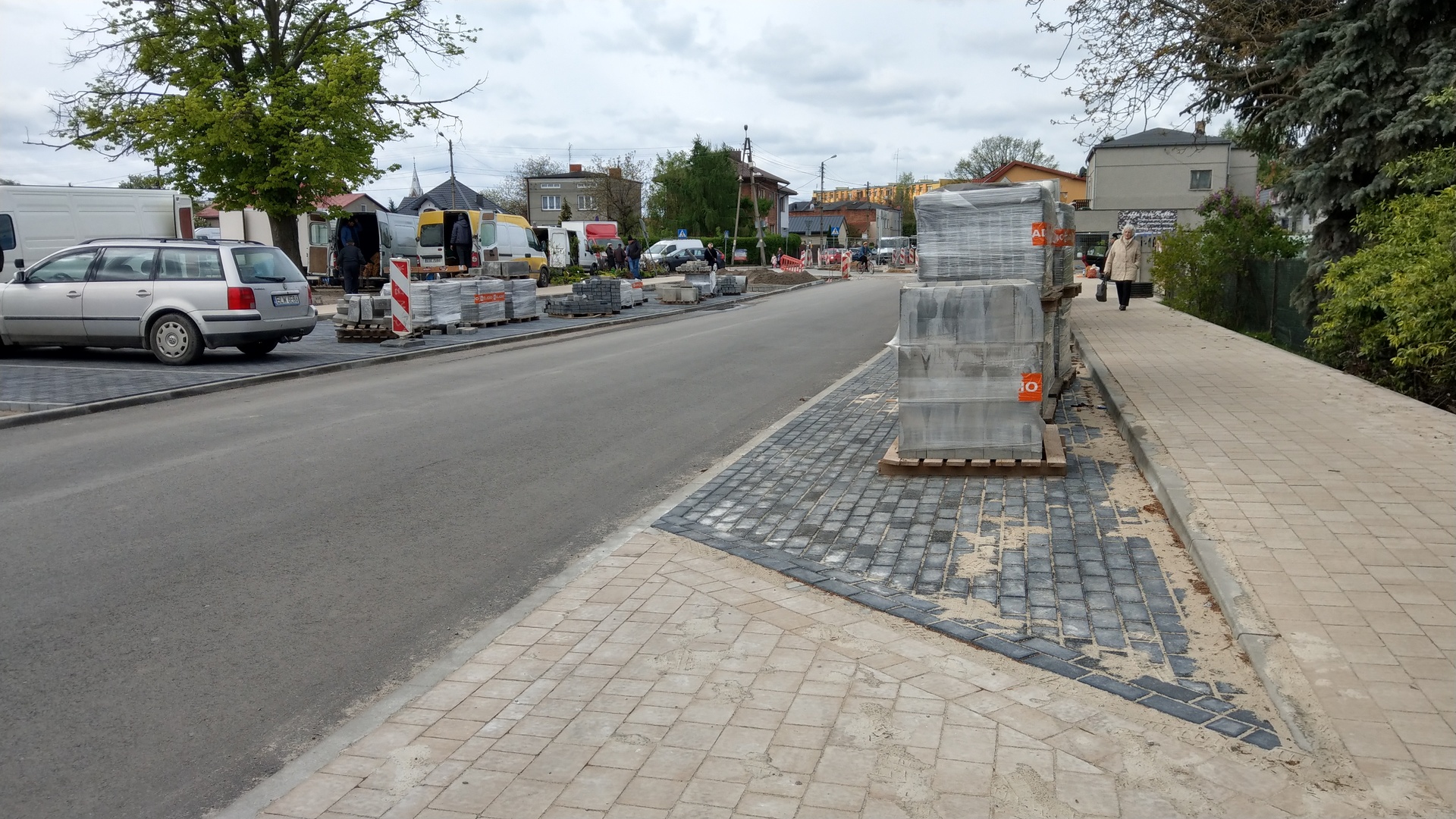 przebudowa ulic wokół rynku w Koluszkach