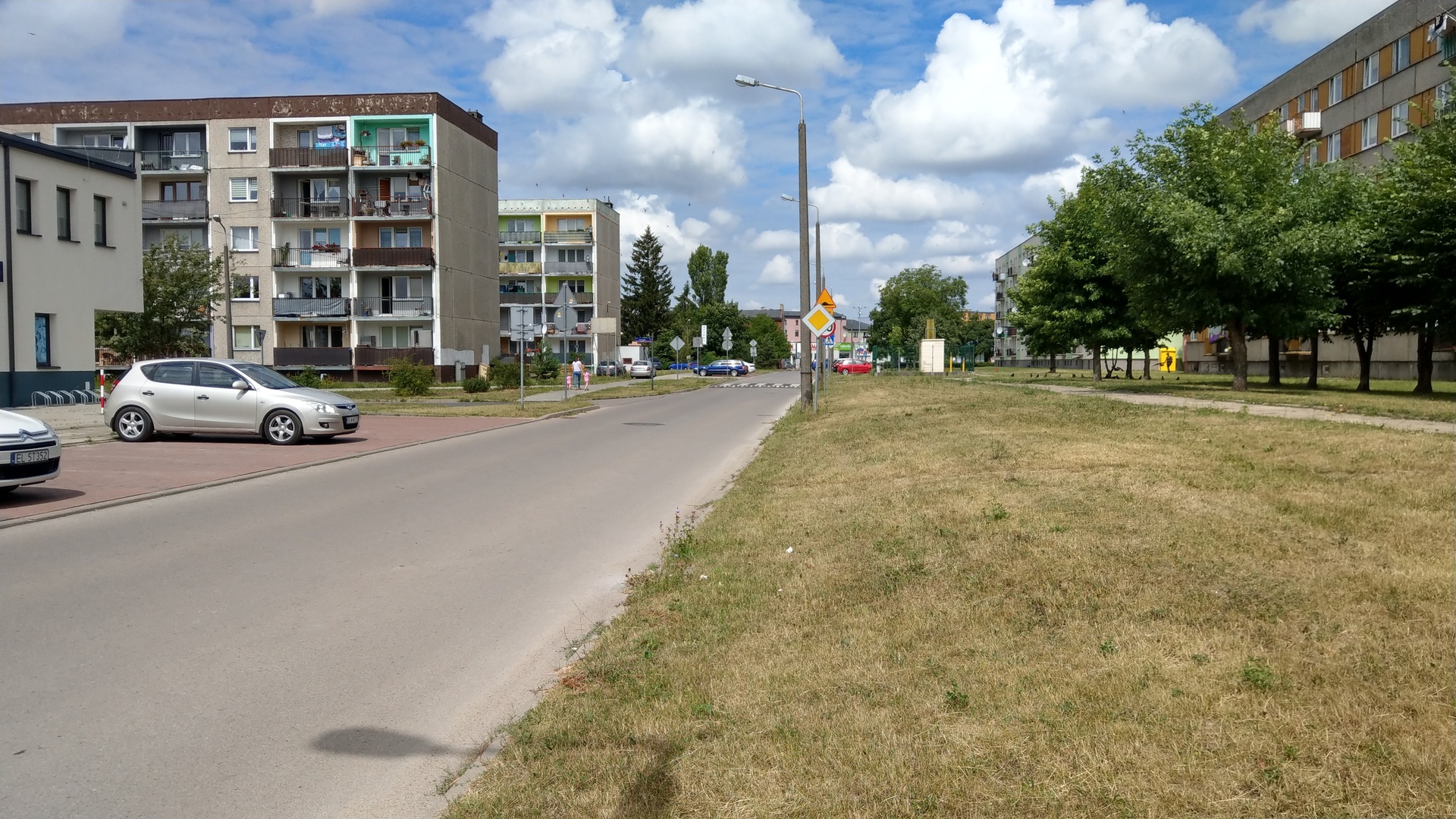 widok ulicy koluszki