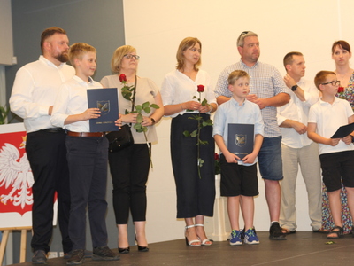 Uczniowie, których uhonorowano za osiągnięcia w roku szkolnym...