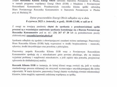 Komunikat Rzecznika Konsumentów