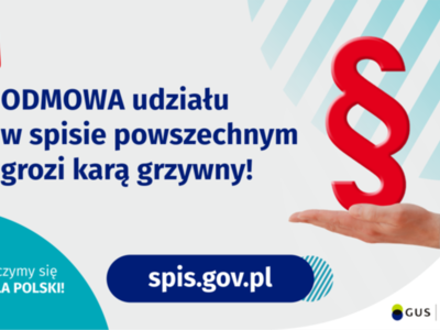 plakat - odmowa udziału w spisie