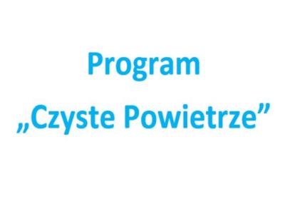 Program "Czyste Powietrze"
